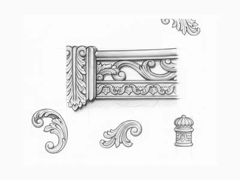 Master artisan hand-carving the Kohal platform bed in solid Sheesham wood