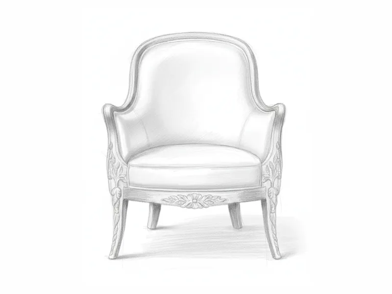 Zeba armchair, iteration phase