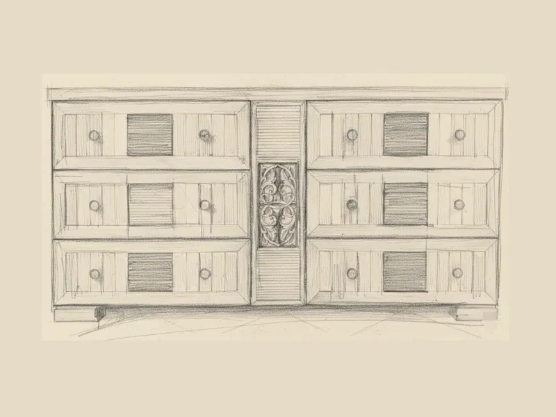Diwan credenza, iteration phase