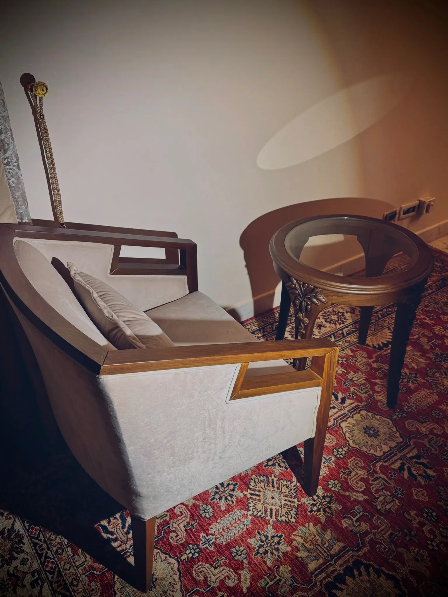 Hand-carved solid Sheesham wood coffee table by Hand & Hewn, heirloom furniture handcrafted in Pakistan